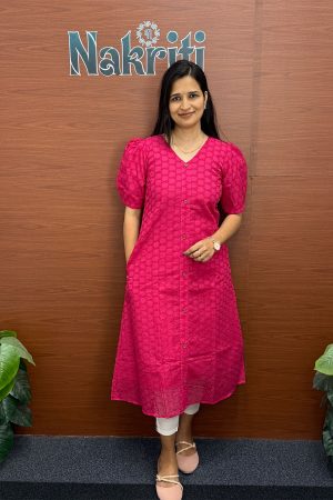 Hakoba pure cotton kurti with pocket (SALE)