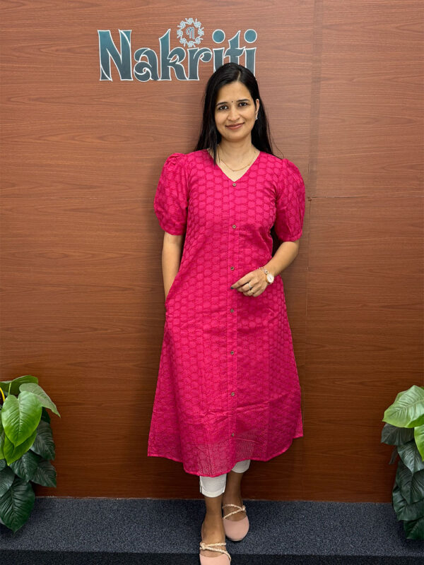 Hakoba pure cotton kurti with pocket (SALE)