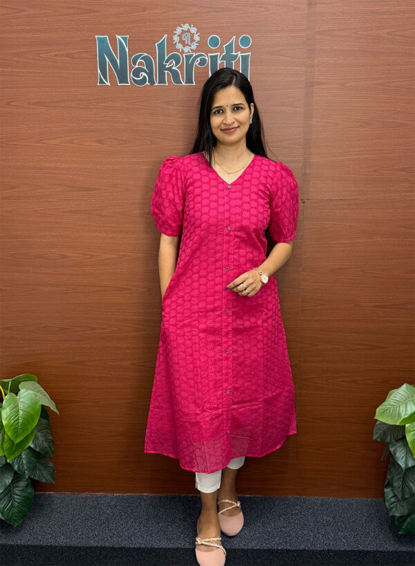 Hakoba pure cotton kurti with pocket (SALE)