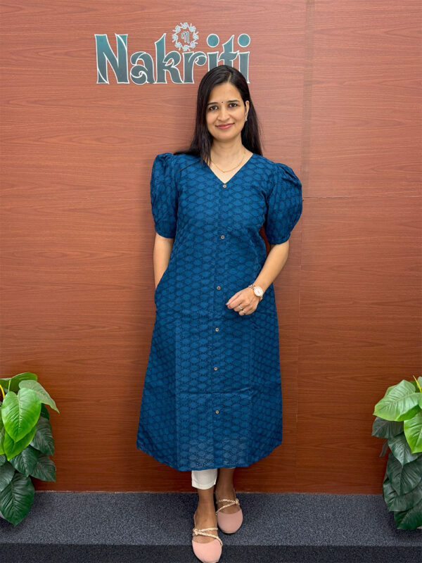 Hakoba pure cotton kurti with pocket (SALE)