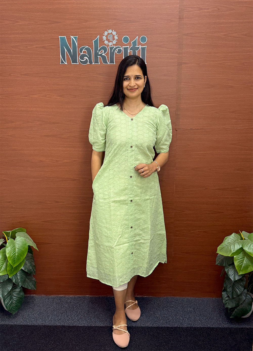 Hakoba pure cotton kurti with pocket (SALE)
