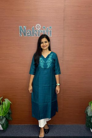 Silk designer kurti