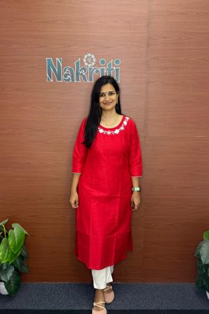 Silk cotton designer Kurti