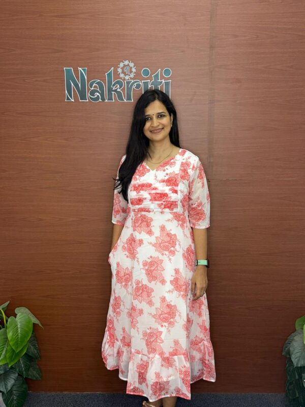 Floral georgette frock