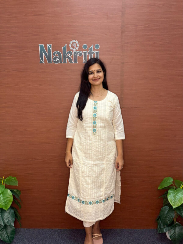 Jute cotton designer kurti