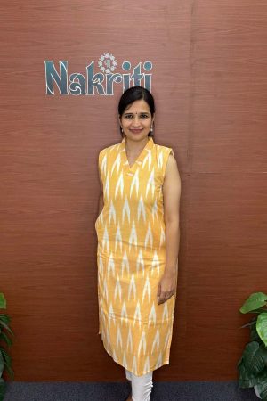 Ikat cotton kurti