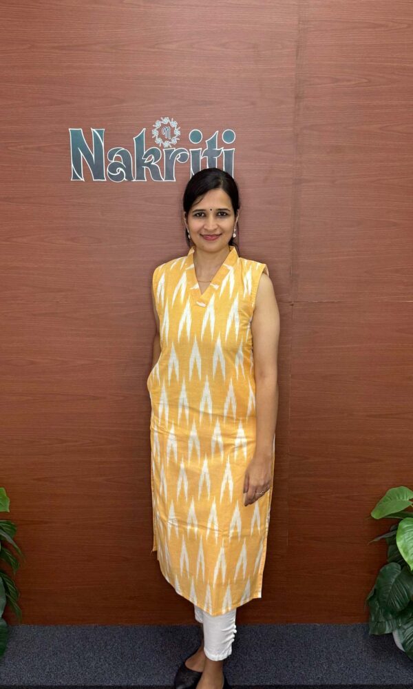 Ikat cotton kurti