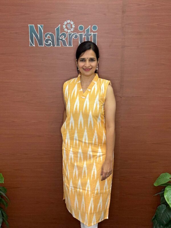 Ikat cotton kurti