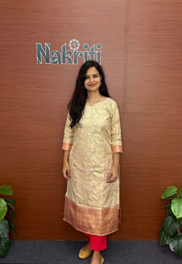Banarasi brocade silk kurti