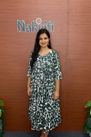 Delta crush a-Line printed kurti