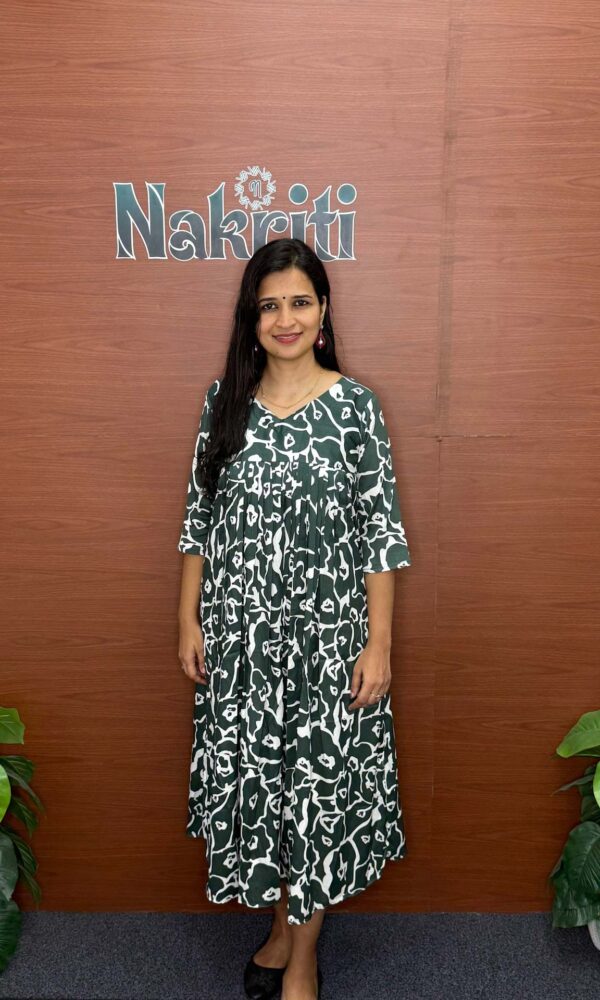 Delta crush a-Line printed kurti