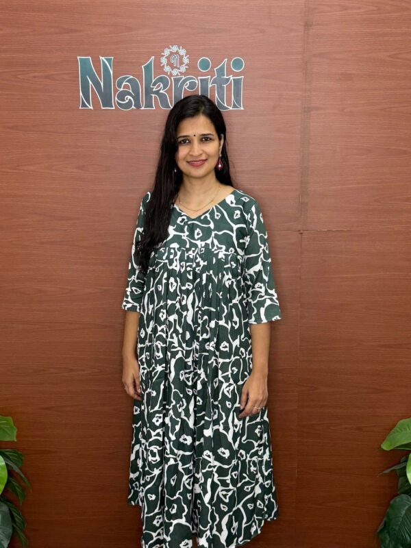 Delta crush a-Line printed kurti