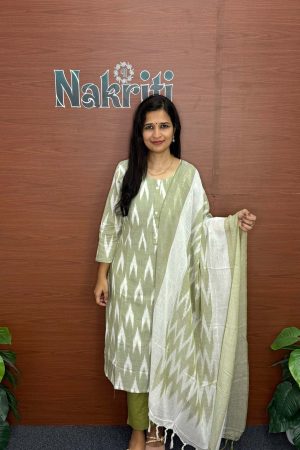 Ikat cotton salwar set (3pc set)