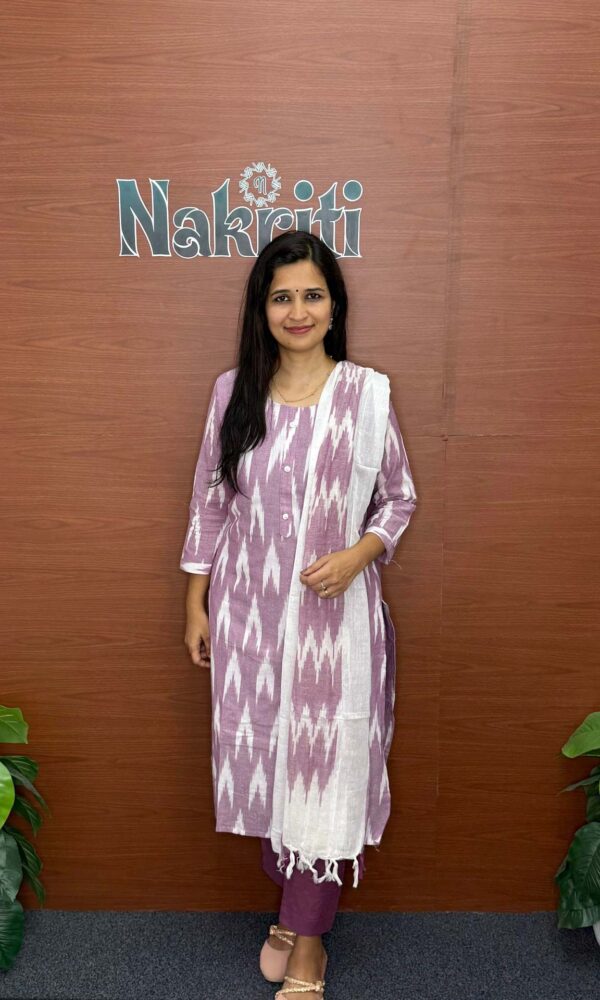 N823-2 Ikat cotton salwar set (3pc set)
