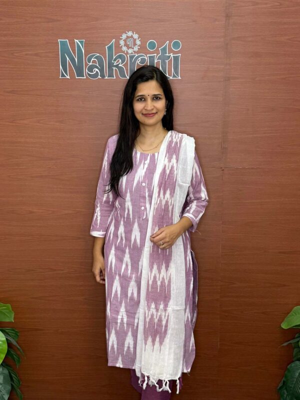 N823-2 Ikat cotton salwar set (3pc set)