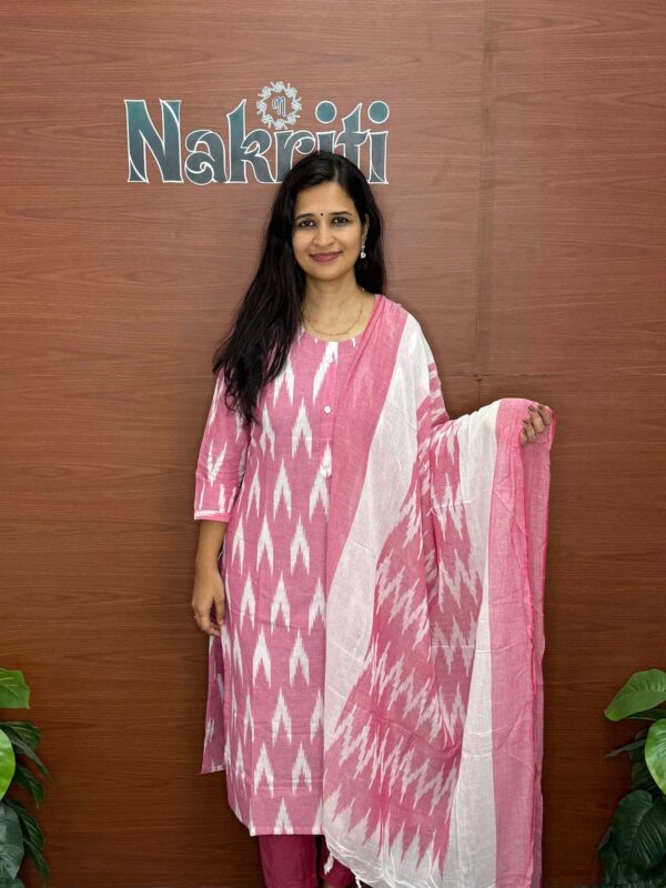 N823 Ikat cotton salwar set (3pc set)