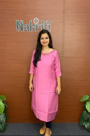 Silk designer kurti