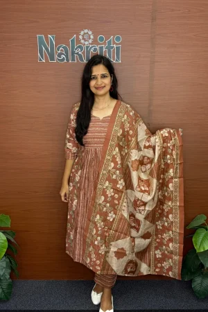 Muslin silk salwar set (3pcs set)