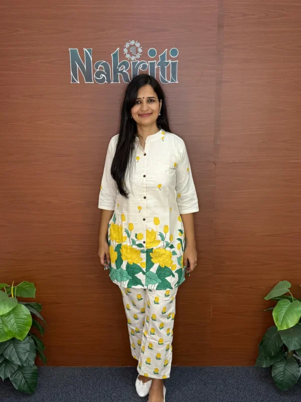 N896 Stylish flex cotton co-ord set
