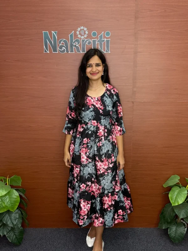 Printed gerogette frock