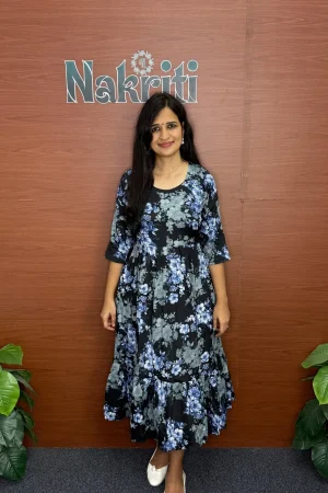 Printed gerogette frock