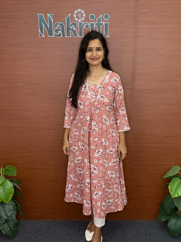 Floral print A-line kurti