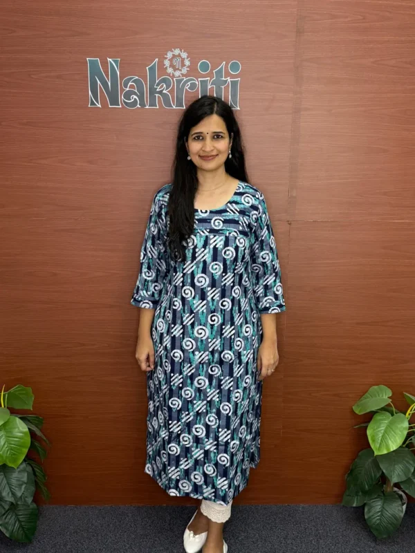 Batik print cotton kurti