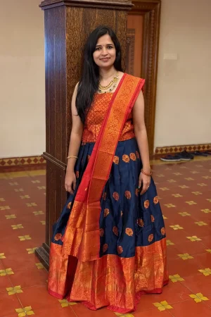 Kanjivaram Silk Zari Dhawani Set