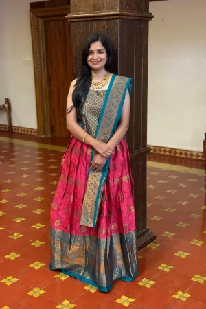 Kanjivaram Silk Zari Dhawani Set