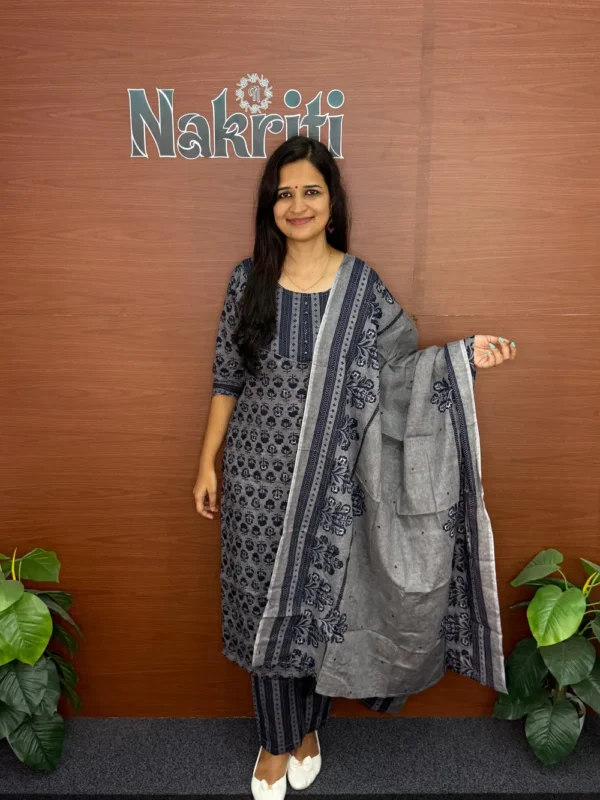 Casual cotton salwar set (3pc set)