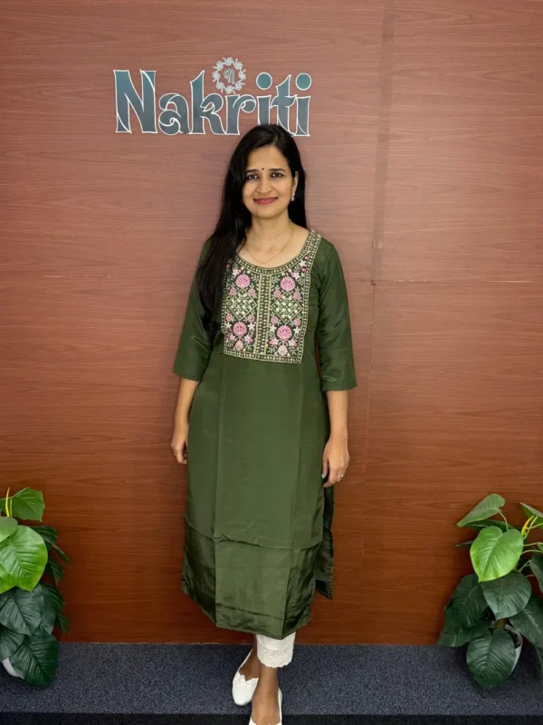 Silk designer kurti