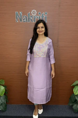 Silk designer kurti