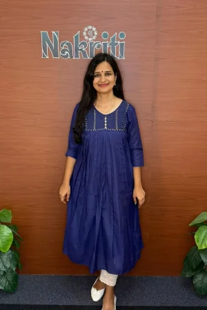 Silk designer kurti