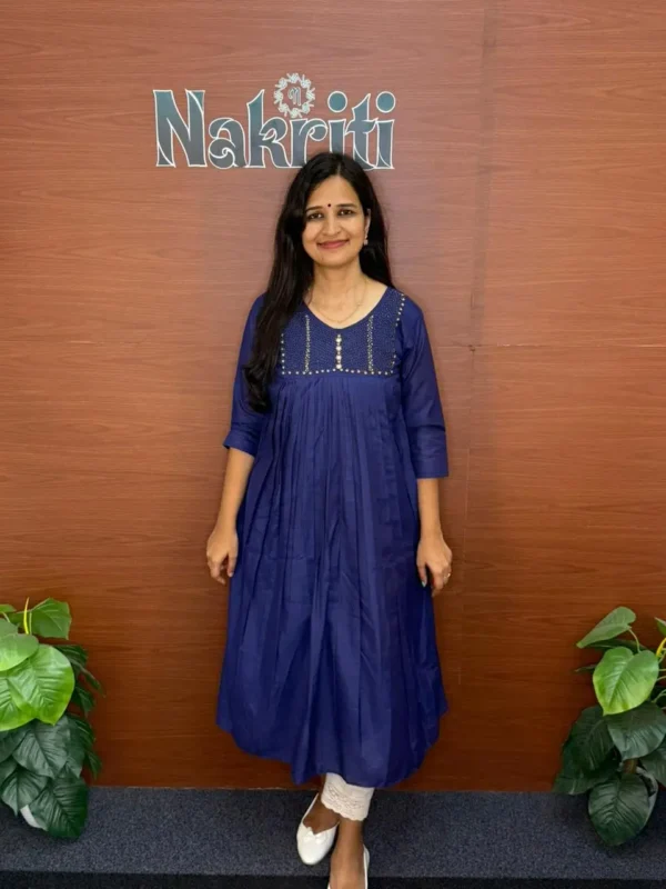 Silk designer kurti