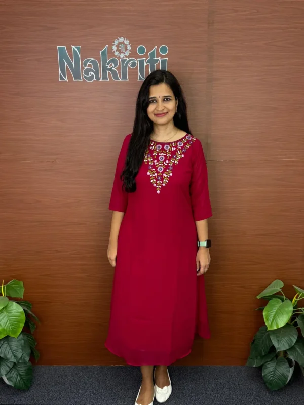 Georgette designer kurti