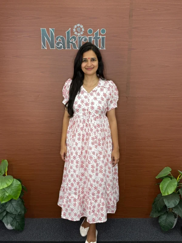 Xmas special crush georgette frock