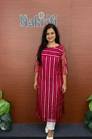Organza silk kurti