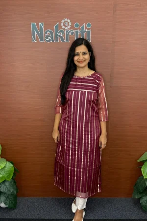 Organza silk kurti