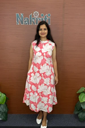 Floral print A-line kurti