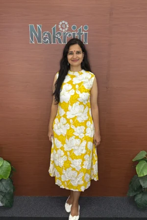 Floral print A-line kurti