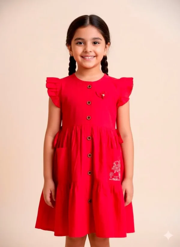 N1104 Kid's cotton frock