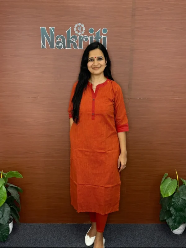 N1018-1 Handloom cotton kurti