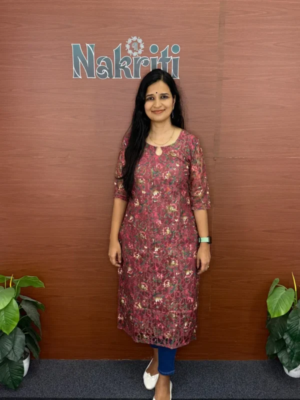 N1053 Floral Print Casual Kurti