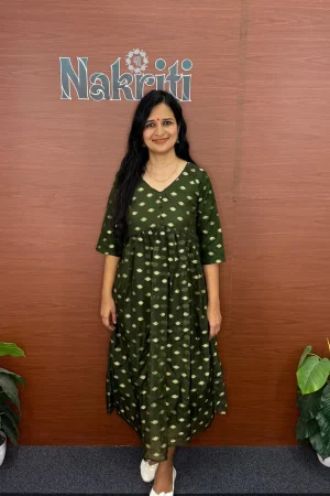 Organza Ethnic A-line Kurti