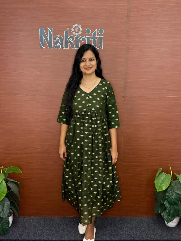 Organza Ethnic A-line Kurti