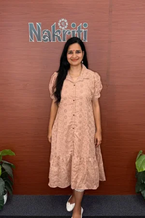 Hakoba pure cotton A-line kurti