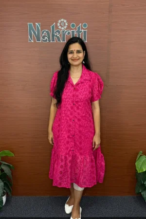 Hakoba pure cotton A-line kurti