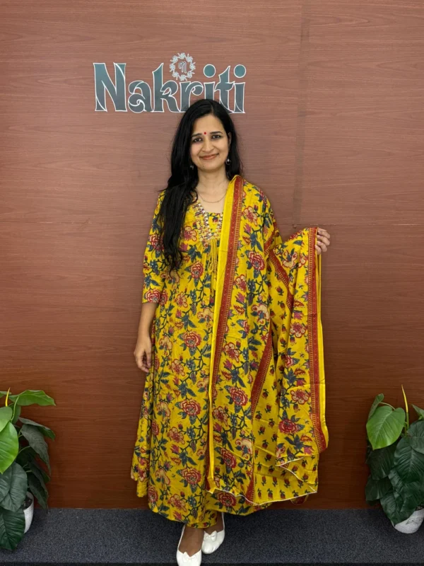 N1106 Printed cotton salwar set (3pc set)