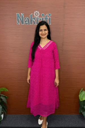 Georgette A-line kurti