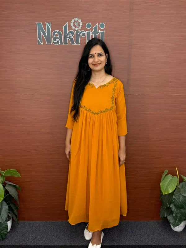 N1118-1 Georgette designer kurti